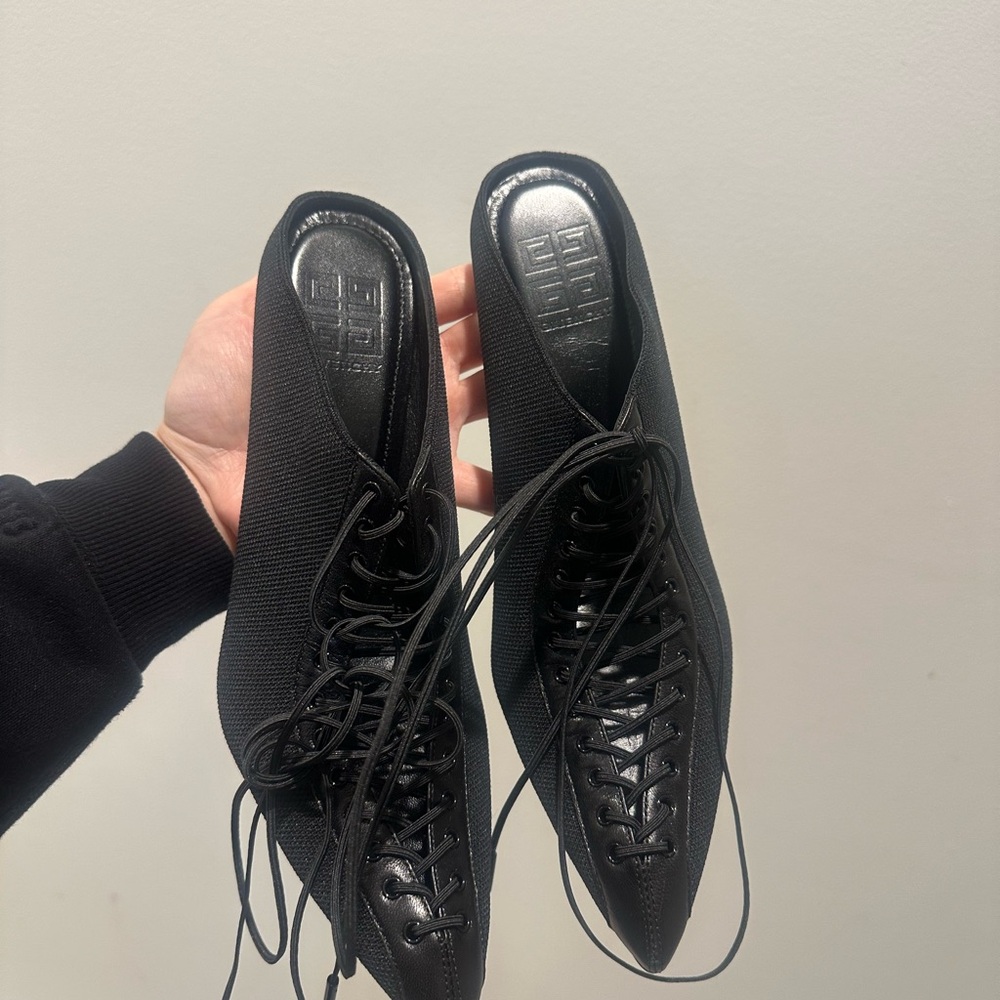 Givenchy Black Lace-Up Boots